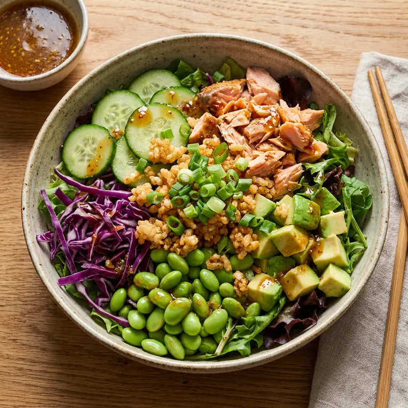 Image for Crispy Rice Salat mit Lachs